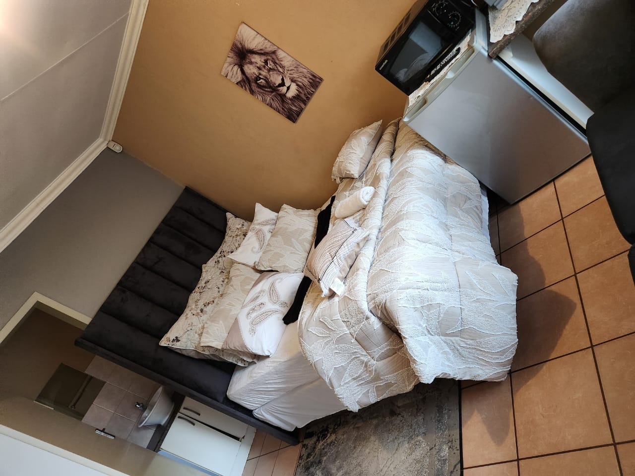 Room with microwave